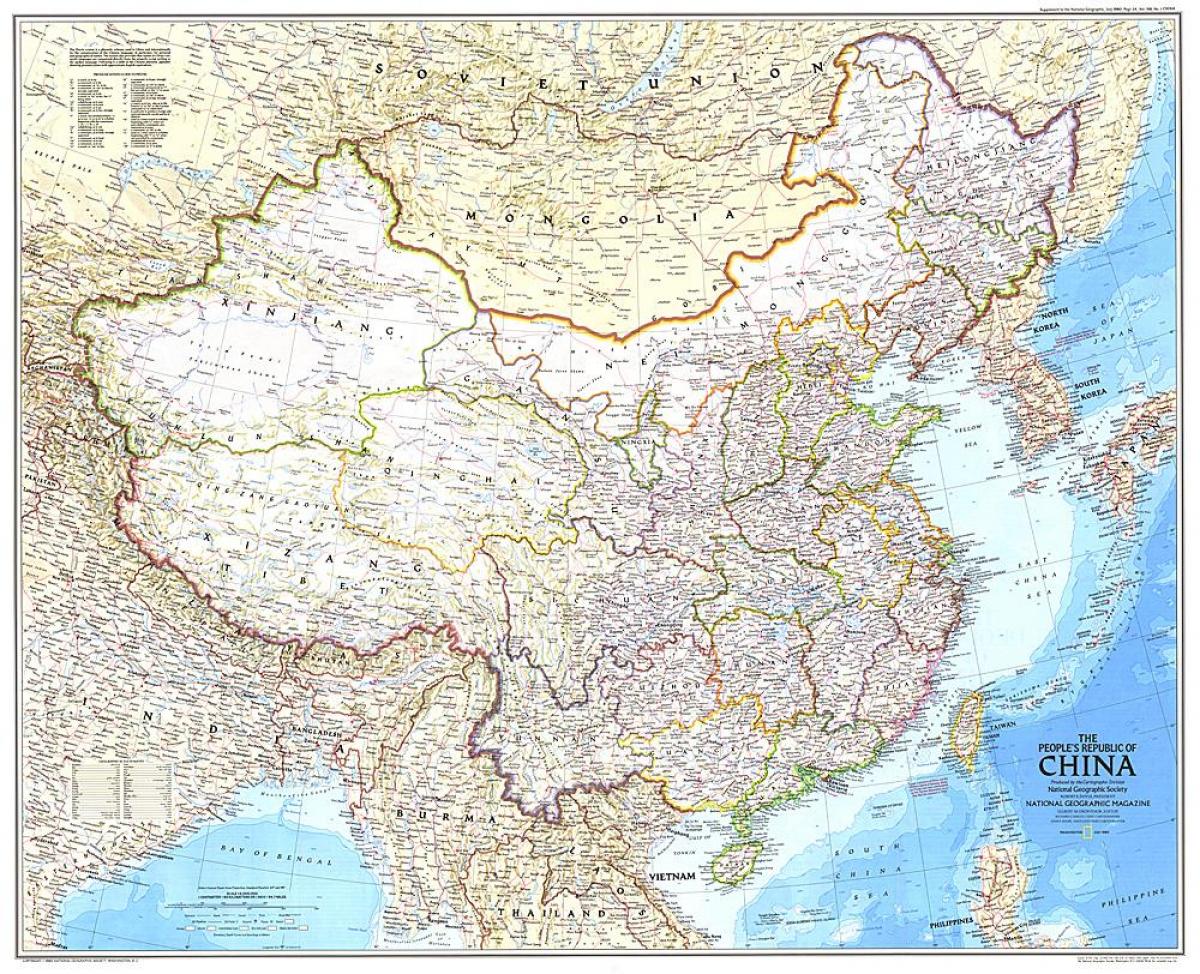 mapa de la república de China