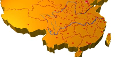 China mapa 3d