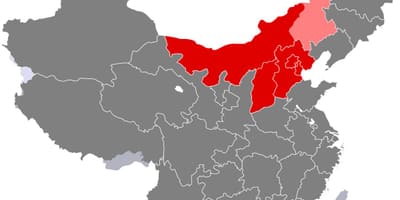 Mapa del norte de China