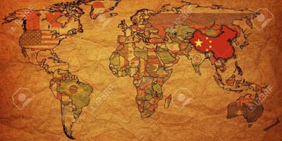 China viejo mapa