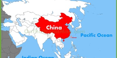 China asia mapa