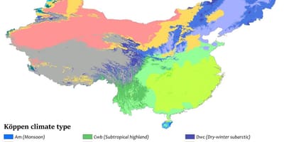 Mapa climático de China