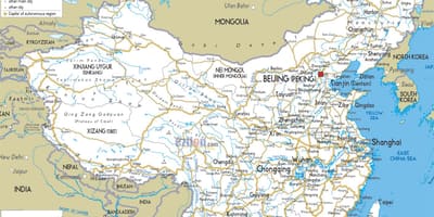 China mapa de carreteras