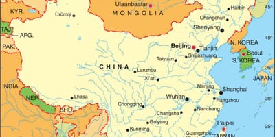 Mapa de China metro