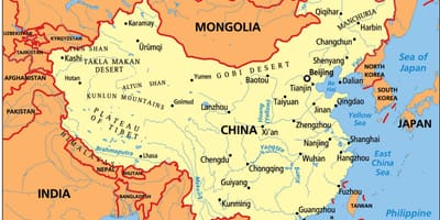 China mapa político