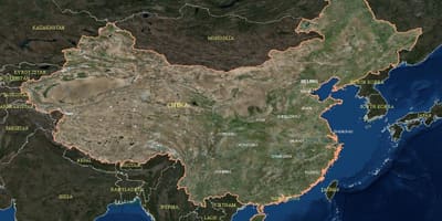 China mapa satélite