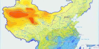 China precipitaciones mapa