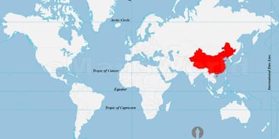 Chino mapa del mundo