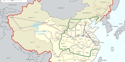 Mapa de China grand canal