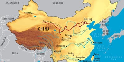 Un mapa de China