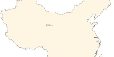 China sencillo mapa