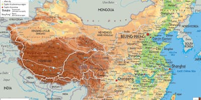 Mapa mundial de la versión en chino