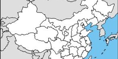 Mapa en blanco de China