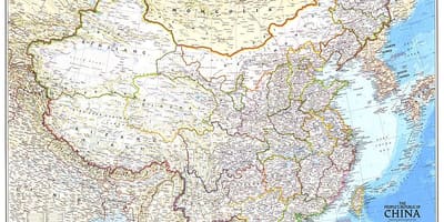 Mapa de la república de China